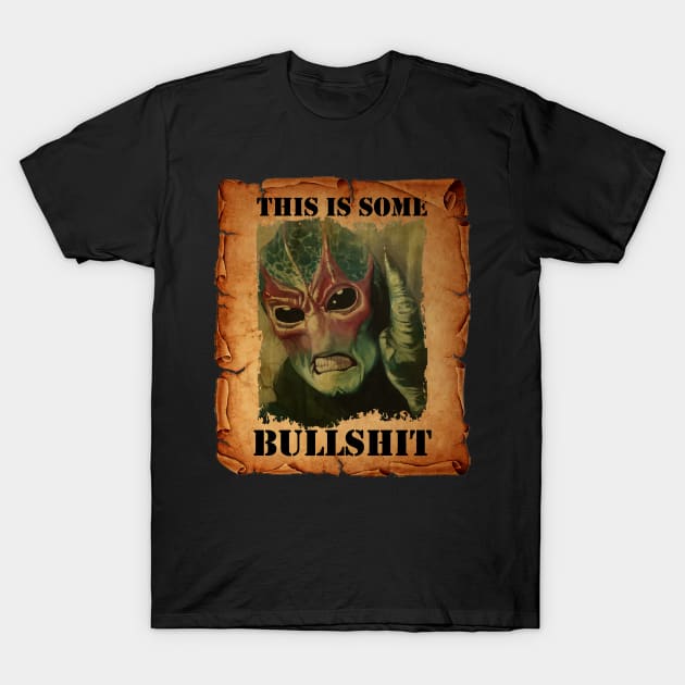 The alien raises his middle finger poster T-Shirt by BEBAS BERSUARA